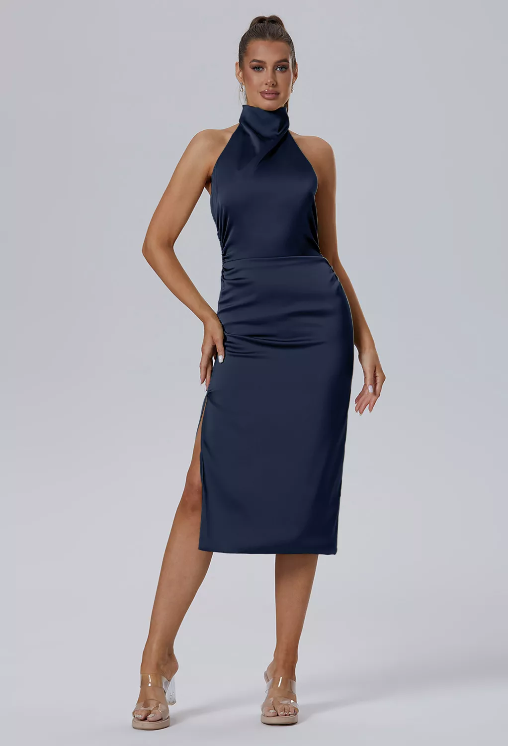 AW Cyclone Dark Navy  Cocktail Wedding Guest Dresses